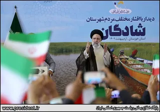 تصاویر سخنرانی در اجتماع پرشور مردم شادگان