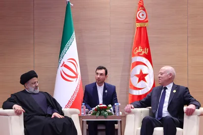 دیدار روسای جمهور ایران و تونس
