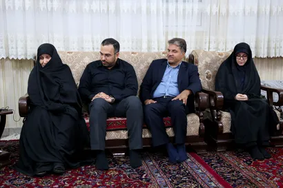 تصاویر دیدار با خانواده شهیدان خالقی پور