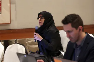 تصاویر نشست خبری رئیس جمهور با رسانه‌های بین‌المللی در نیویورک