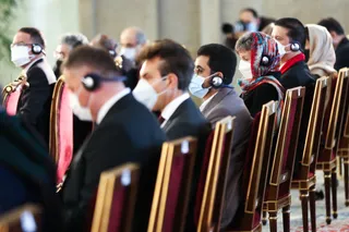 تصاویر مراسم سالگرد پیروزی انقلاب اسلامی با حضور سفرای خارجی مقیم ایران