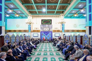 نشست رمضانی با جمعی از خیرین
