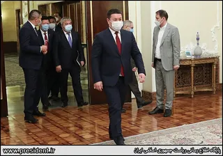 تصاویر دیدار رئیس مجلس ملی قرقیزستان با آیت‌الله رئیسی