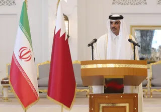 تصاویر کنفرانس مطبوعاتی دکتر رئیسی و تمیم بن حمد
