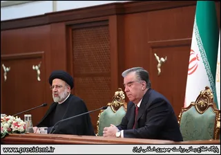 نشست خبری مشترک روسای جمهور ایران و تاجیکستان