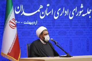 حضور رئیسی در جلسه شورای اداری همدان