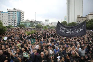 مراسم تشییع پیکر رئیس جمهور شهید و همراهان در مشهد