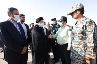 تصاویر ورود رئیس جمهور به استان چهارمحال و بختیاری