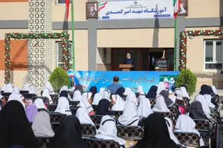 تصاویر حضور در مراسم بازگشایی مدارس