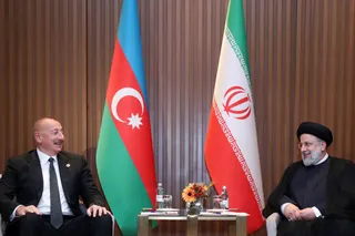 تصاویر دیدار روسای جمهور ایران و آذربایجان