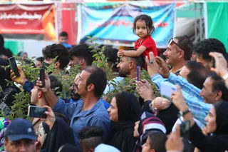 تصاویر استقبال مردمی اهالی یاسوج