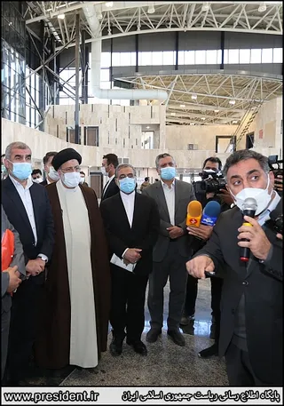 تصاویر بازدید رئیس جمهور از پروژه راه آهن اردبیل