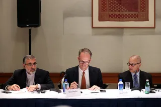 تصاویر نشست با مدیران ارشد رسانه های آمریکایی