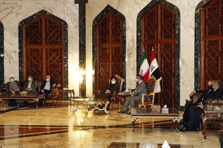 آیت الله رئیسی در بدو ورود به بغداد مورد استقبال مقامات عراقی قرار گرفت