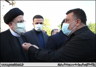 تصاویر بازدید رییس جمهور از بخش بیماران کرونایی بیمارستان رازی اهواز