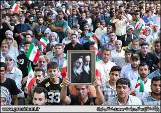 تصاویر سخنرانی در اجتماع پرشور مردم شادگان