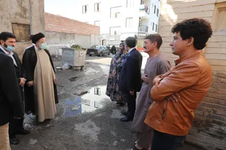 تصاویر بازدید سرزده رئیس جمهور از محله شهید هرندی تهران