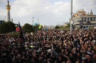 مراسم تشییع پیکر رئیس جمهور شهید و همراهان در مشهد