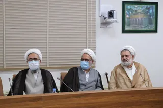 تصاویر دیدار آیت الله سید ابراهیم رئیسی با اعضای جامعه مدرسین حوزه علمیه قم