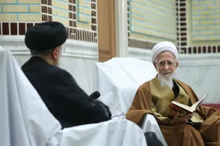 گزارش تصویری دیدار آیت الله رئیسی با آیت الله العظمی جوادی آملی