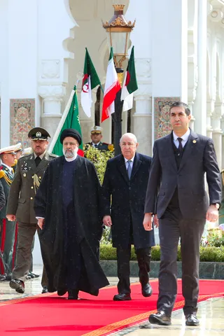 استقبال رسمی عبدالمجید تبون از رئیس جمهور