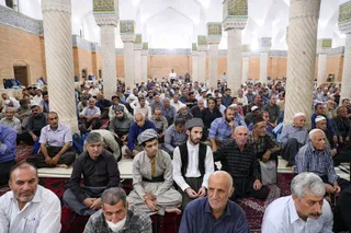 تصاویر حضور در نماز جمعه اهل سنت سنندج