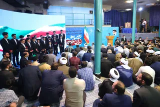 تصاویر اجتماع مردمی هسته های جهاد , پیشرفت در حسینیه جماران