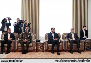 تصاویر دیدار و گفتگوی روسای جمهور ایران و سوریه