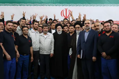 تصاویر بازدید از کارخانه تراکتور سازی تبریز