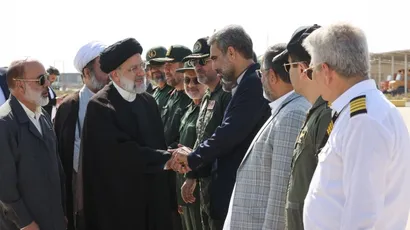 تصاویر  ورود رئیس جمهور به استان سیستان و بلوچستان