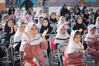تصاویر حضور در مراسم بازگشایی مدارس
