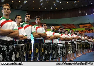 تصاویر آئین اهدای بازوبند پهلوانی سال ۱۴۰۰