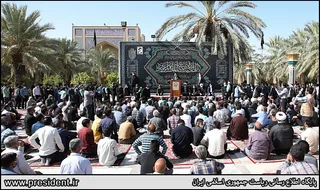 سخنرانی در جمع مردم طبس در امامزاده حسین بن موسی الکاظم(ع)