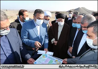 تصاویر بازدید رئیس جمهور از پروژه باند دوم جاده پارس آباد - اردبیل و مجموعه گلخانه
