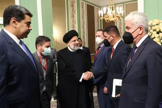 تصاویر استقبال رسمی از رئیس جمهور ونزوئلا