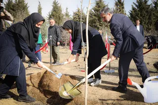 تصاویر مراسم روز درختکاری