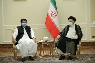 تصاویر دیدار رئیس مجلس سنای پاکستان با رئیس جمهور