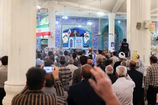 تصاویر حضور و سخنرانی در جمع نمازگزاران جمعه برازجان