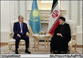 تصاویر دیدار رئیس جمهور قزاقستان با دکتر رئیسی