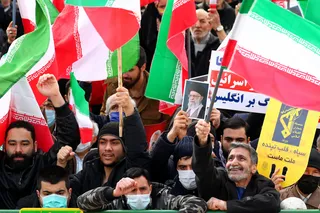 تصاویر سخنرانی در اجتماع باشکوه راهپیمایان ۲۲ بهمن ۱۴۰۱