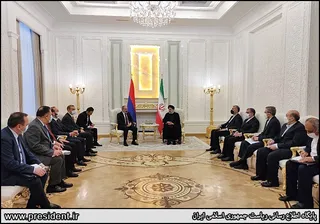 تصاویر دیدار نخست وزیر ارمنستان با آیت الله رئیسی