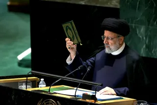 تصاویر سخنرانی رئیس جمهور در هفتاد و هشتمین نشست مجمع عمومی سازمان ملل