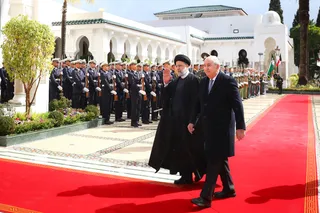استقبال رسمی عبدالمجید تبون از رئیس جمهور