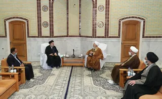 گزارش تصویری دیدار آیت الله رئیسی با آیت الله العظمی جوادی آملی