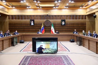 تصاویر تحویل دومین کشتی نفتکش ساخت ایران به ونزوئلا با حضور روسای جمهور دو کشور