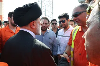 تصاویر بازدید از سکوی فاز 11 میدان گازی پارس جنوبی
