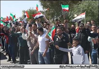 تصاویر استقبال جمعی از شهروندان سوری از آیت‌الله رئیسی