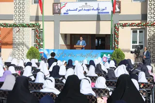تصاویر حضور در مراسم بازگشایی مدارس
