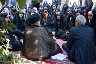 تصاویر حضور در جمع دانش آموزان شرکت کننده در اردوی «راهیان پیشرفت»