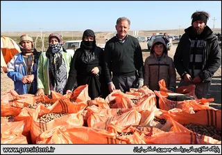 تصاویردیدار رئیس جمهور با کشاورزان